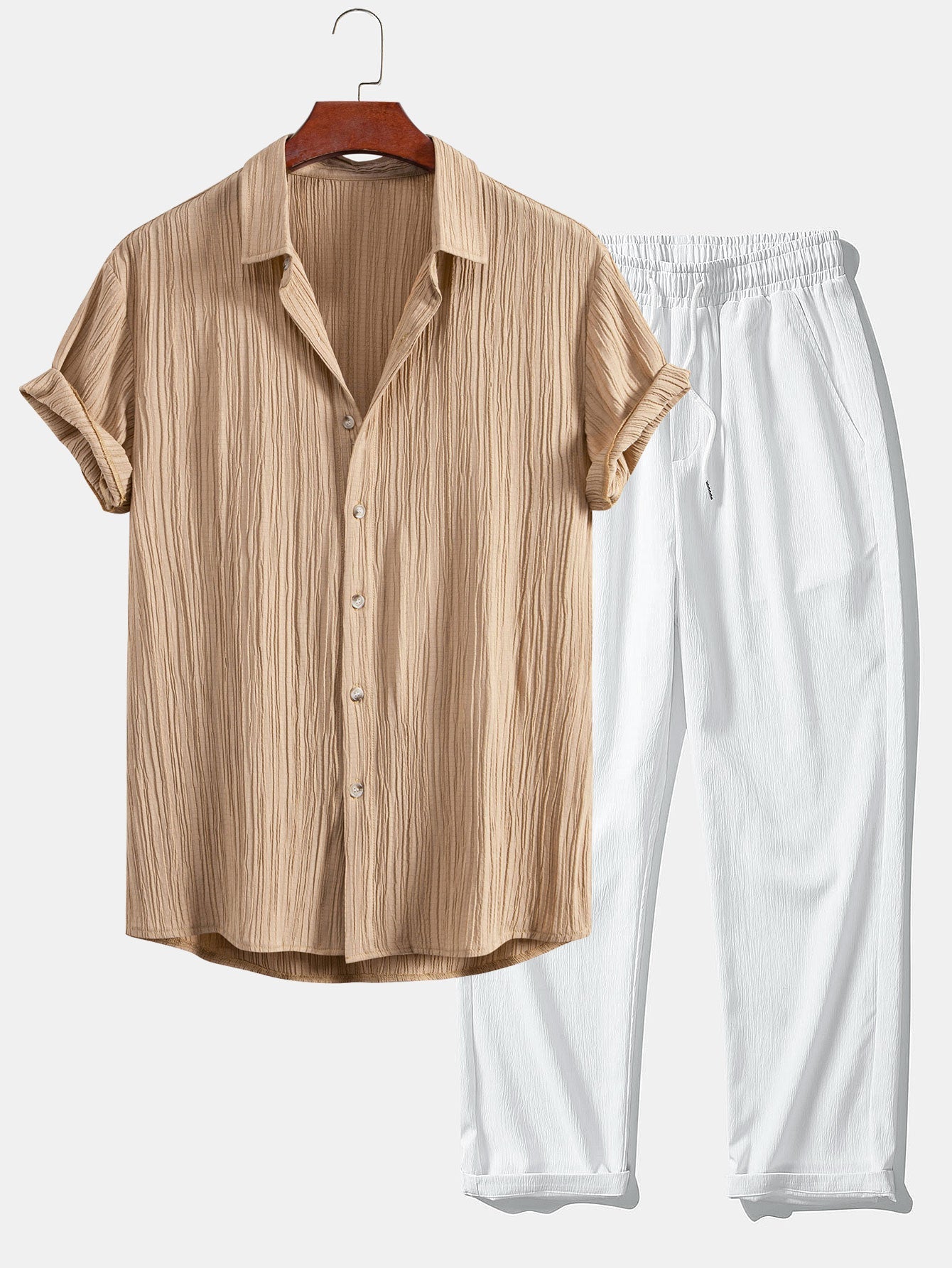 marron clair & blanc / XXL